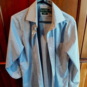 New Lauren Mens check shirt sm